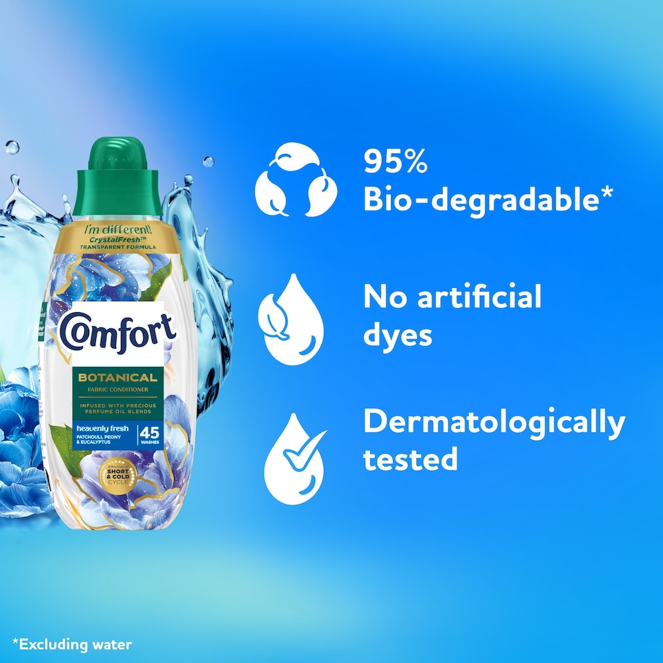 image 1 of Comfort Botanical Heavenly Fresh Fabric Conditioner 45 Washes 675ml