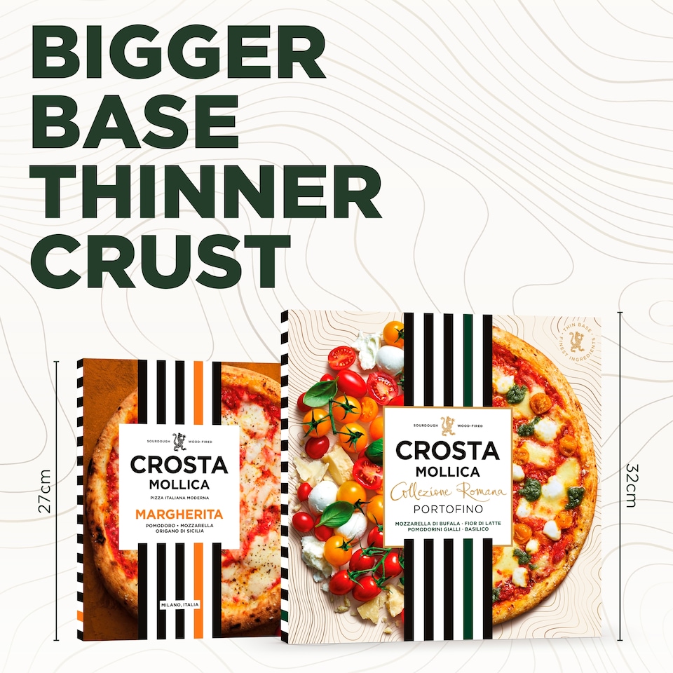image 1 of Crosta Mollica Collezione Romana Portofino Pizza - Tomato & Mozzarella 516g