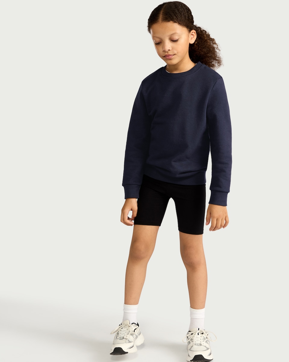 image 1 of F&F School Unisex 2-Pack Cotton Rich Sweatshirts in Navy