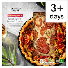 Tesco Finest Feta, Spinach & Cherry Tomato Quiche 400g