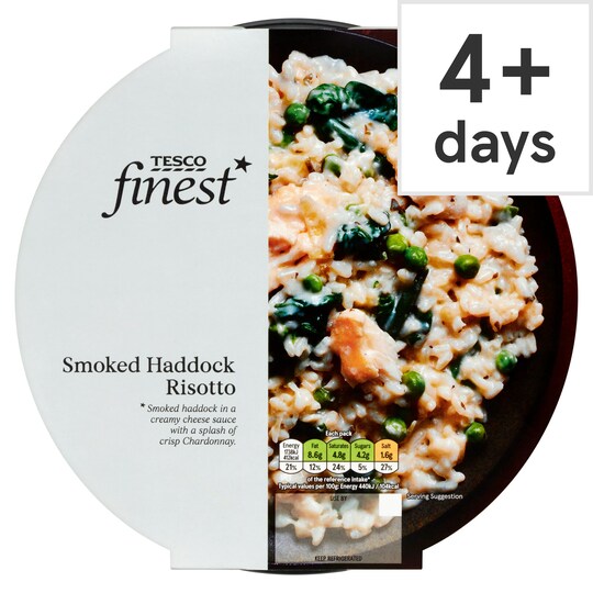 Tesco Finest Haddock Risotto 395G Tesco Groceries