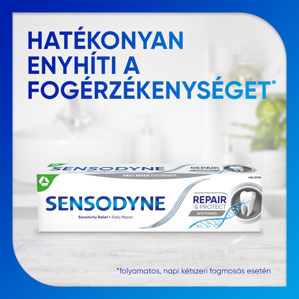 Sensodyne Repair & Protect Whitening fluoridos fogkrém 75 ml  1. kép