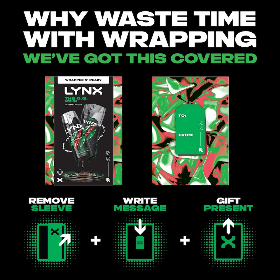 image 1 of Lynx The O.G. Africa Bodyspray & Bodywash Gift Set