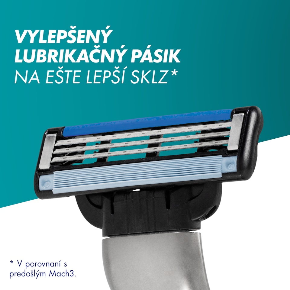 obrázok 1 z Gillette Mach3 Náhradné Holiace Hlavice pre Mužov, Gillette Náhradné Holiace Hlavice s 3 Čepieľkami