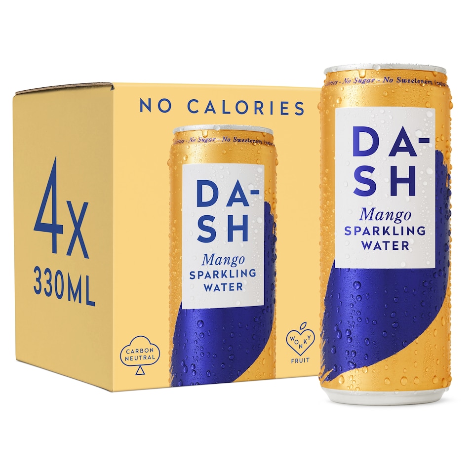 image 1 of Dash Mango Sparkling Water 4 x 330ml
