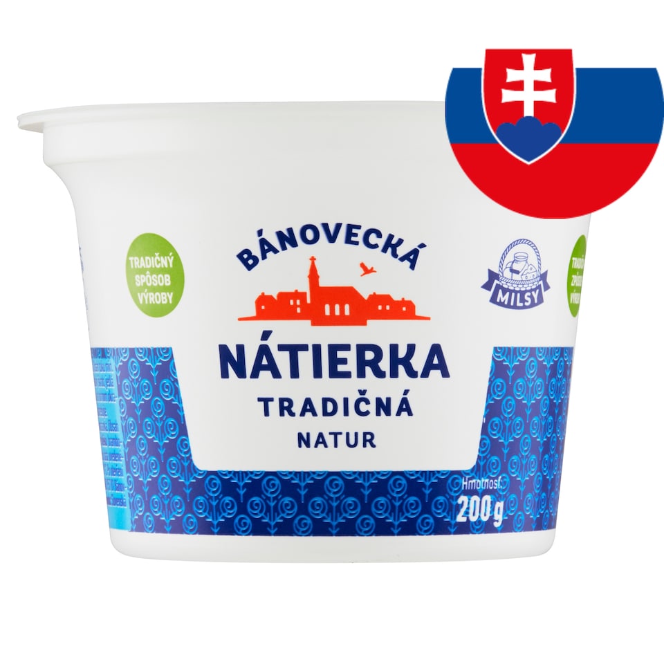 Milsy Bánovecká nátierka tradičná natur 200 g