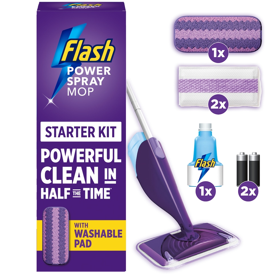 image 1 of Flash Power Spray Mop Starter Kit