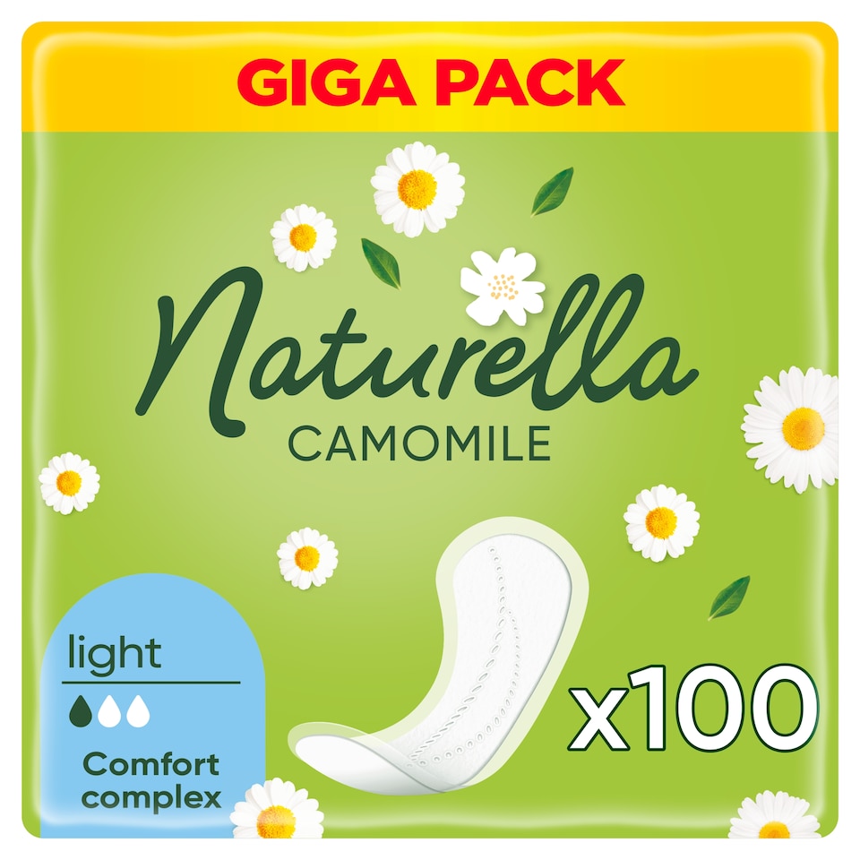 image 1 of Naturella Light Camomile Pantyliners 5X100