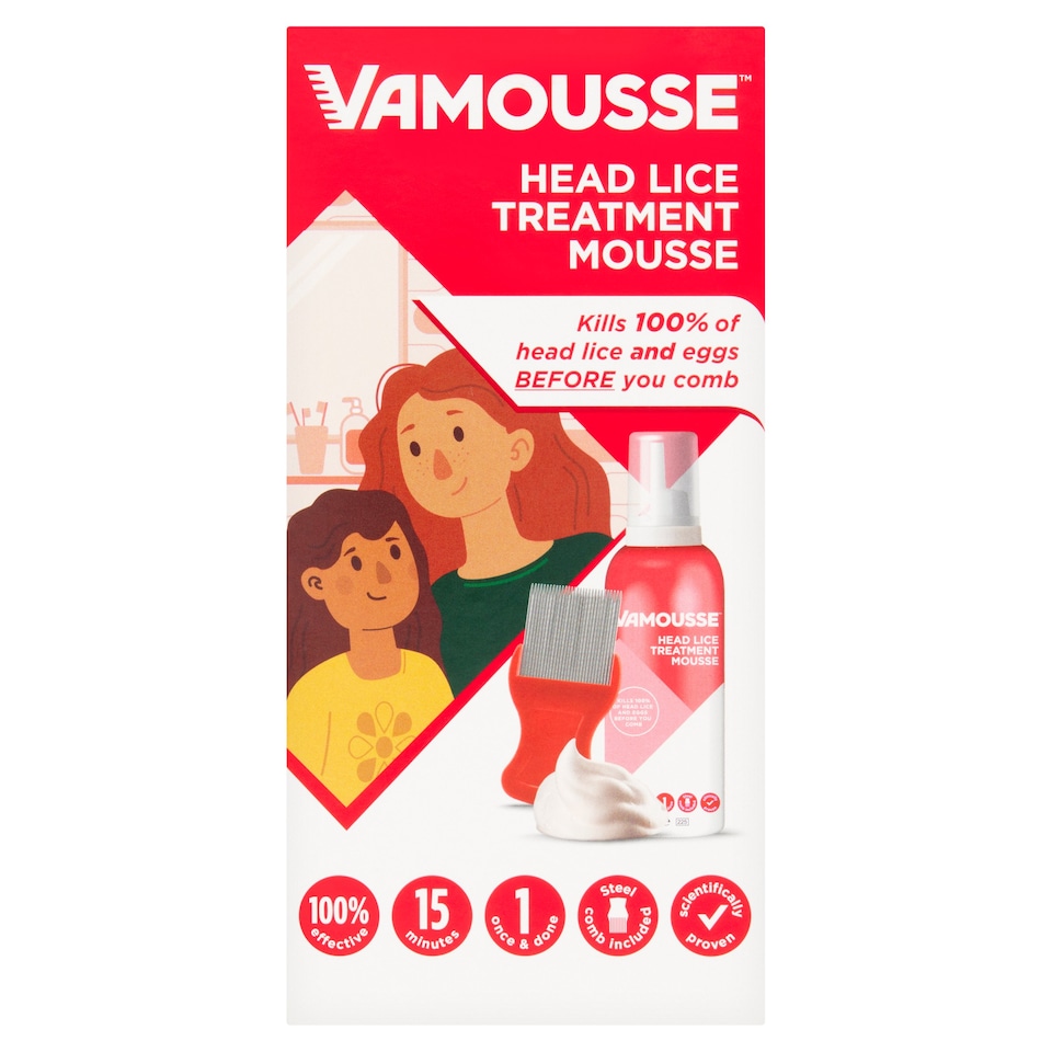 Vamousse Head Lice Treatment Mousse 160ml