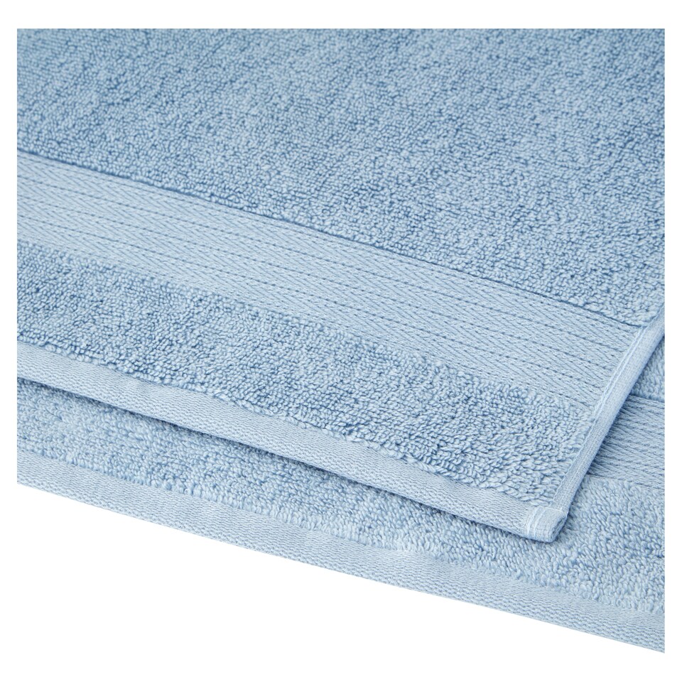 image 1 of Tesco Powder Blu Supersoft Cotton Hand Towel