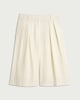 image 5 of The F&F Edit Lyocell Rich Striped Co-ord Culottes in Ecru