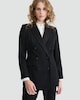 image 2 of The F&F Edit Double Breasted Tuxedo Blazer in Black