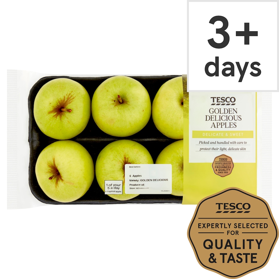image 1 of Tesco Golden Delicious Apple Minimum 5 Pack