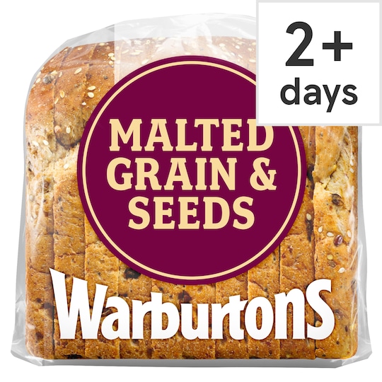 Warburtons Malted Grain & Seeds Bread 400G Tesco Groceries