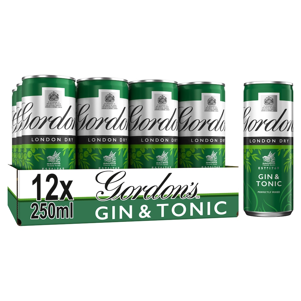 image 1 of Gordon's Gin & Tonic Can 5% Vol 250ml