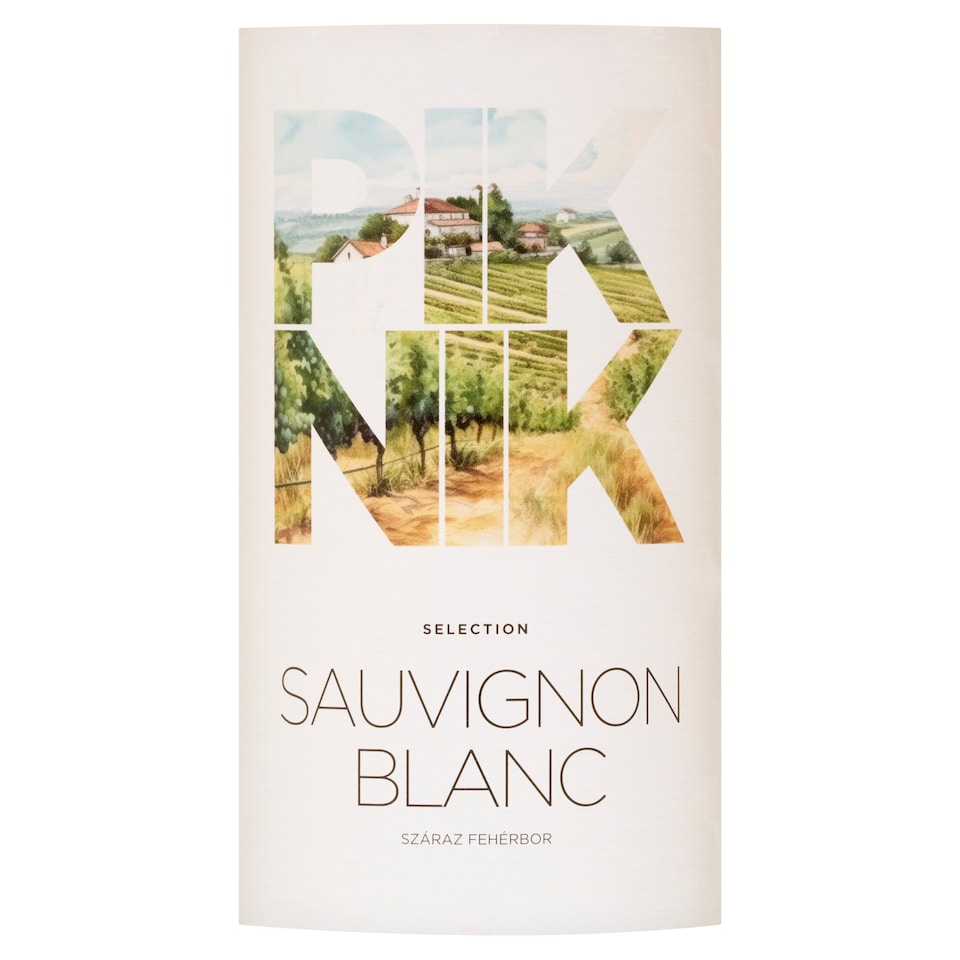 Piknik Selection Felső-Magyarországi Sauvignon Blanc száraz fehérbor 12,5% 750 ml  1. kép