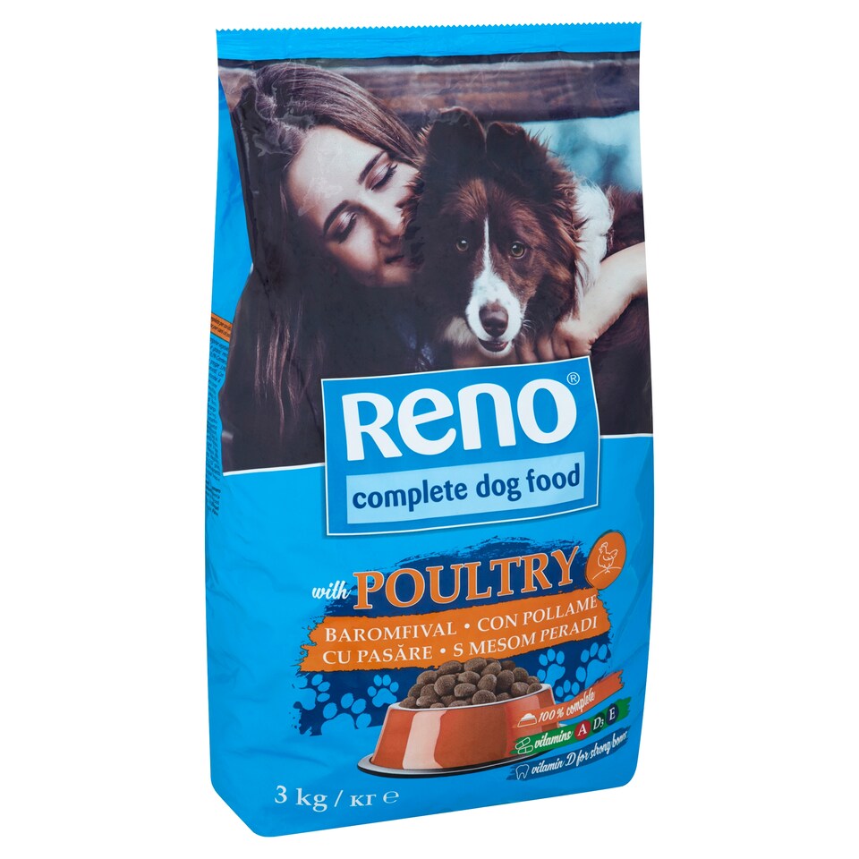 Reno száraz kutyaeledel, kutyatáp felnőtt kutyáknak baromfival 3 kg  1. kép
