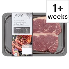 Tesco Finest Northern Irish Aberdeen Angus Sirloin Steaks 454g