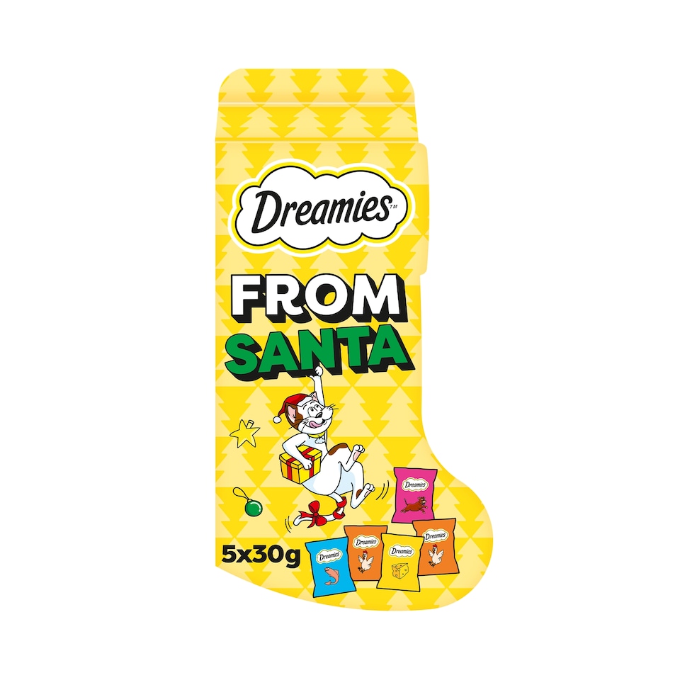 image 1 of Dreamies Christmas Stocking Cat Treats 150G