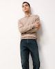 image 2 of F&F Pure Cotton Knitted Polo Jumper in Neutral