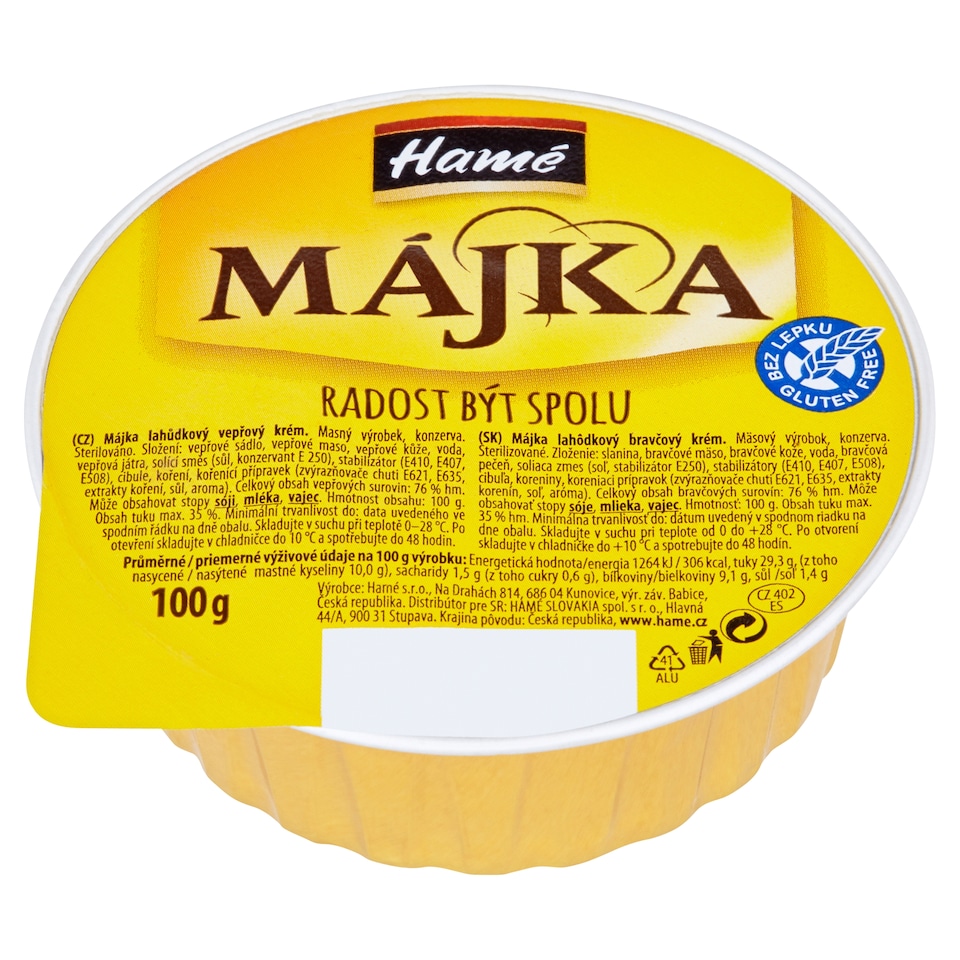 Hamé Májka Delicate Pork Cream 100g