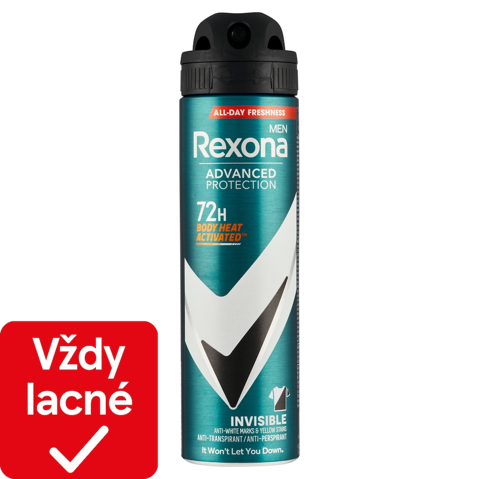 obrázok 1 z Rexona Men Invisible Black & White antiperspirant sprej 150 ml