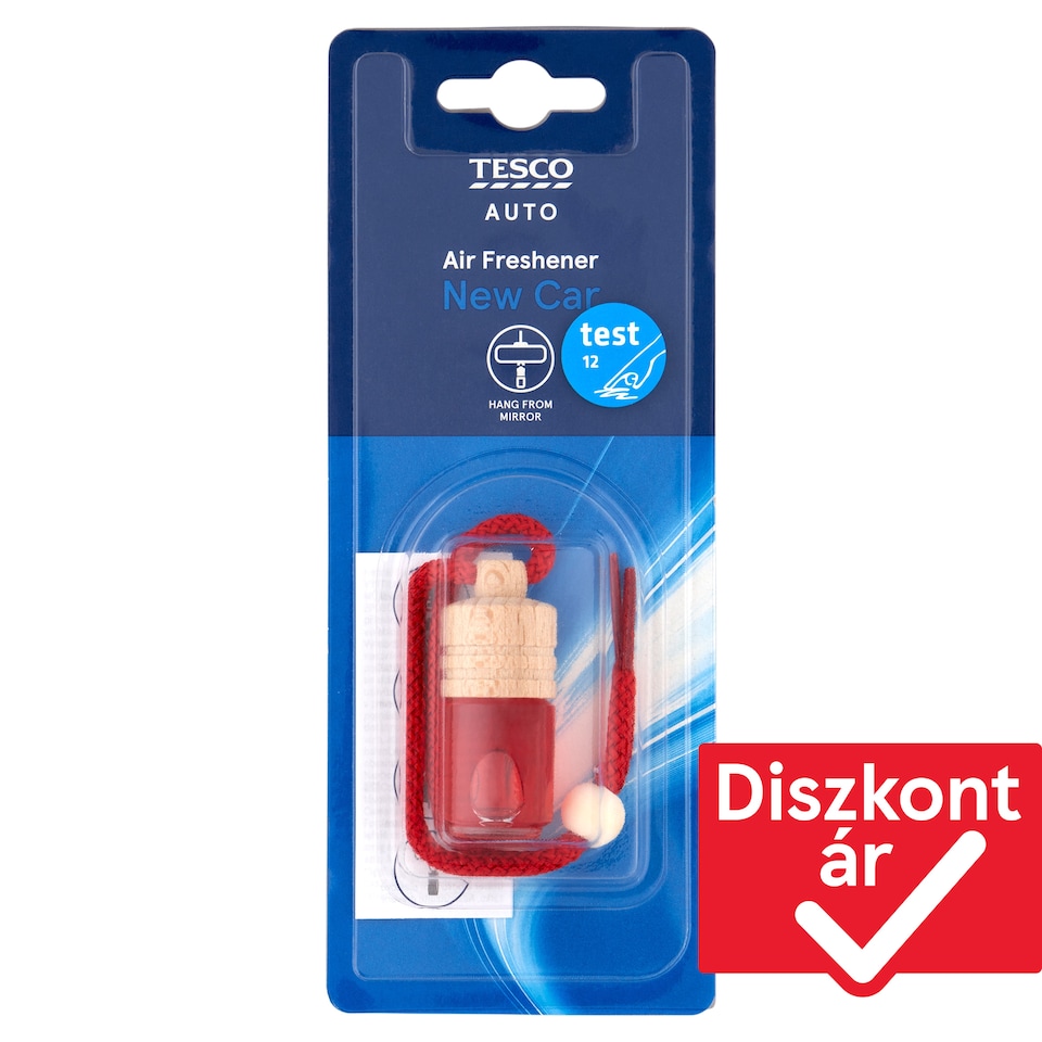 Tesco Auto Hanging Wooden New Car Air Freshener 5 ml
