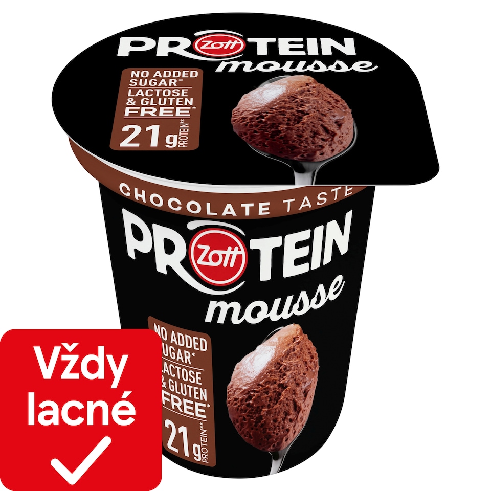 Zott Protein Mousse Chocolate Taste Dessert with Sweeteners 200 g