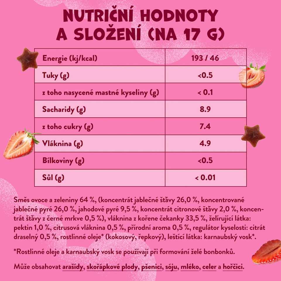Obrázek 1 pro produkt Goodies jahodoví gumídci 17g