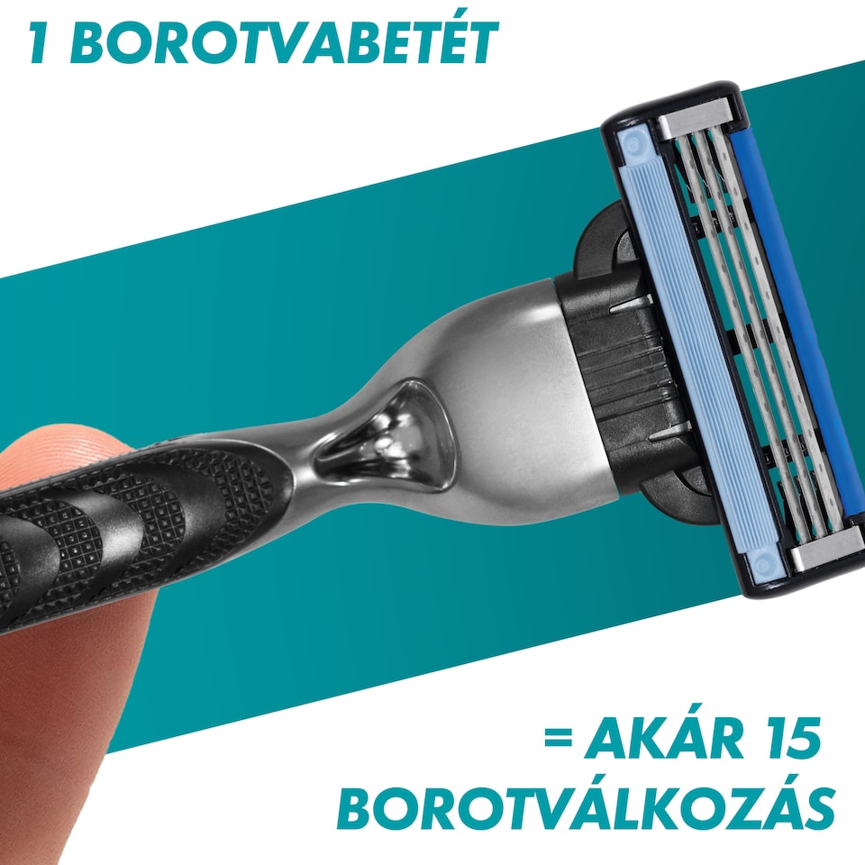 Gillette Mach3 Férfi Borotvabetétek, 8 Gillette 3 Pengés Borotvabetétek  1. kép