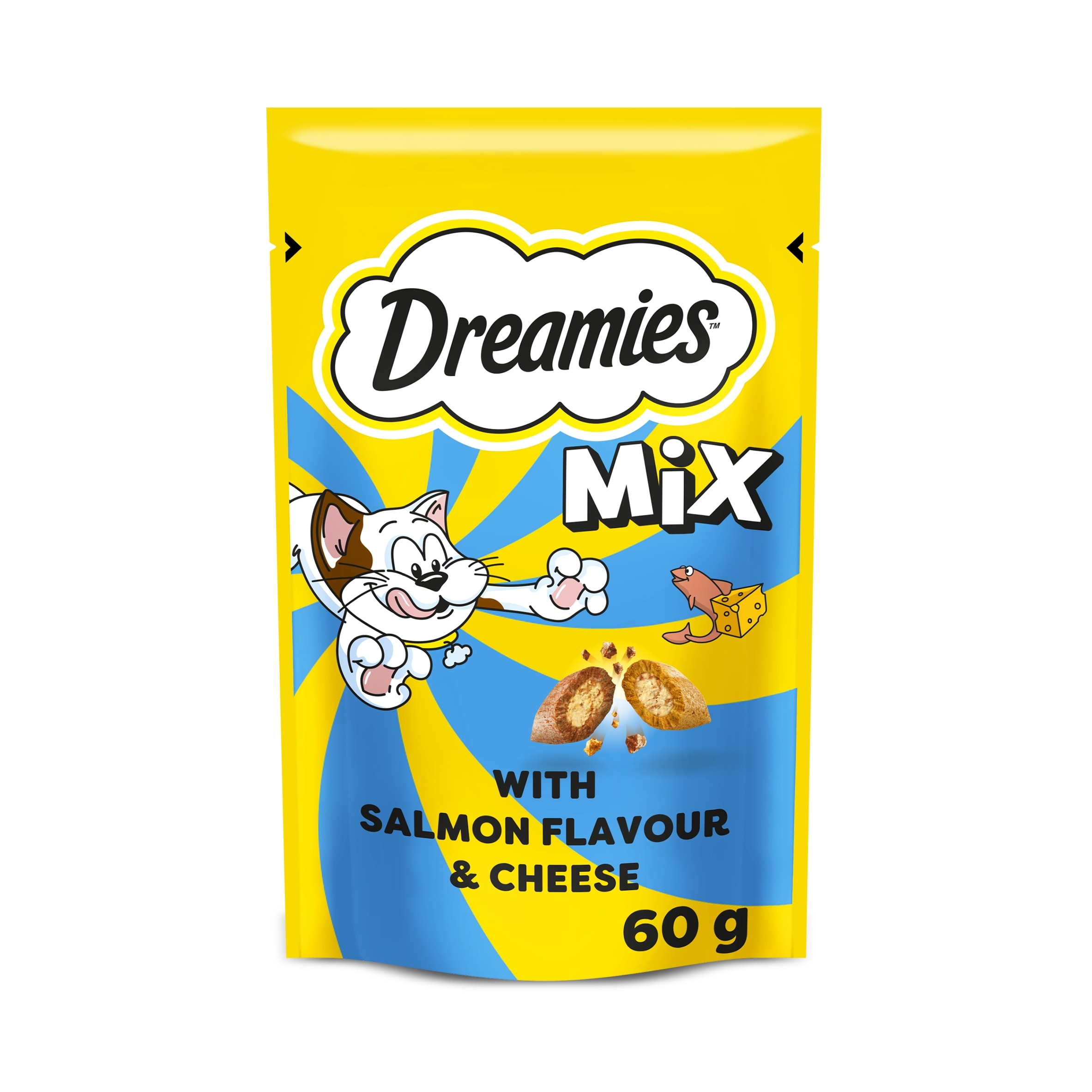 Dreamies Cat Treat Biscuits with Salmon & Cheese 60g