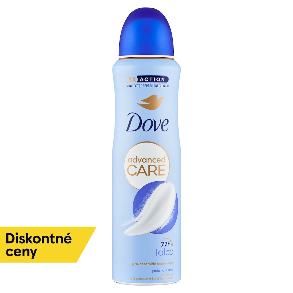 obrázok 1 z Dove Advanced Care Talco Antiperspirant sprej 150 ml