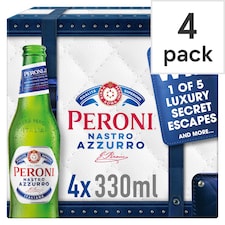 Peroni Nastro Azzurro 4X330ml Bottles
