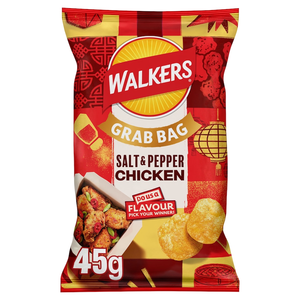 Walkers Salt & Pepper Chicken Flavour Potato Crisps 45g