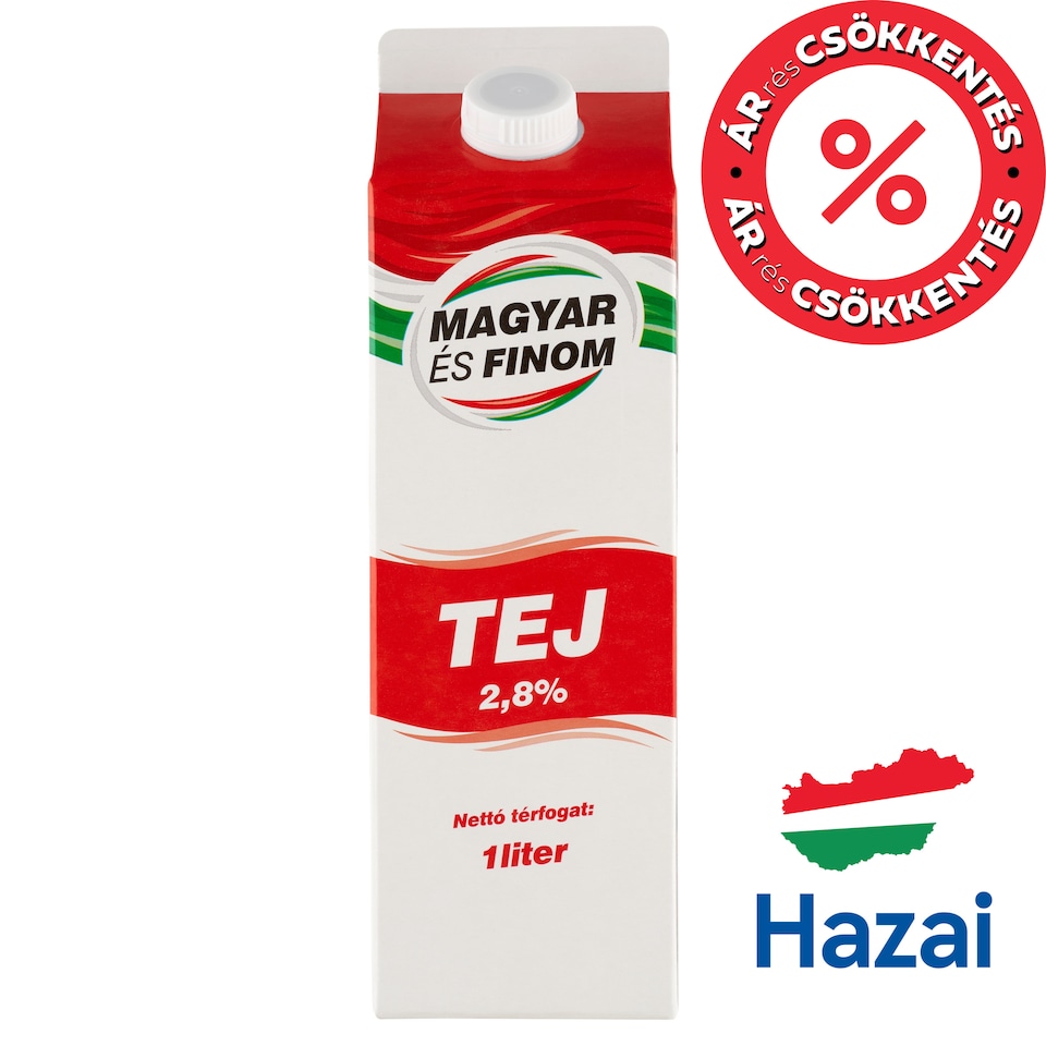 Magyar és Finom Milk 2,8% 1 l