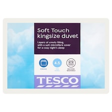 Tesco Soft Touch 4.5 Tog Duvet King