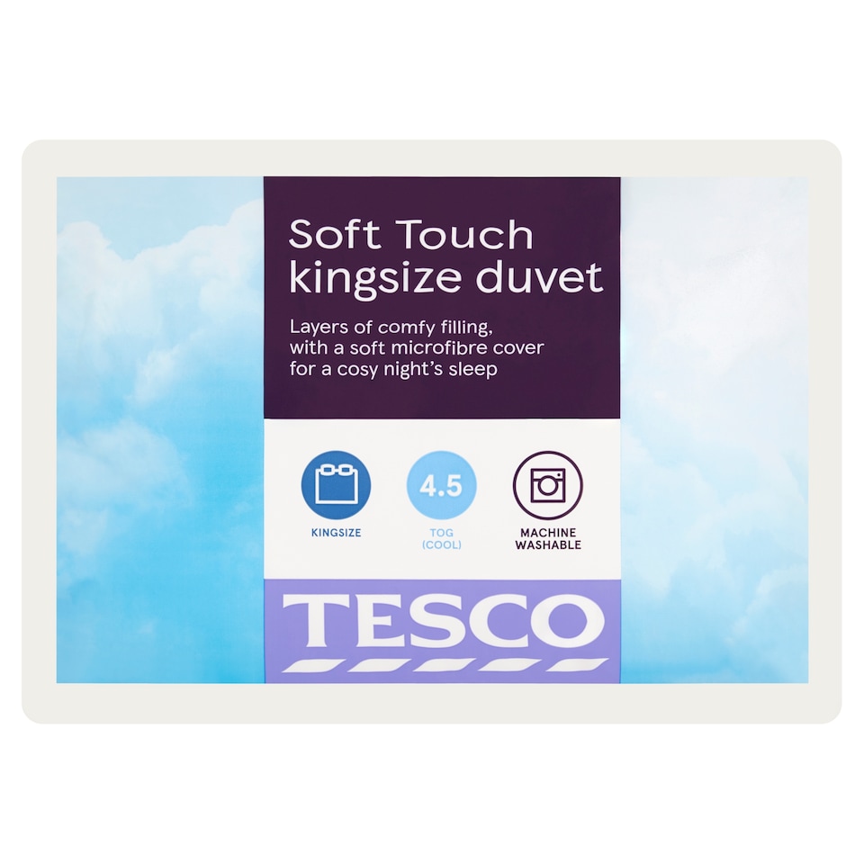 Tesco Soft Touch 4.5 Tog Duvet King