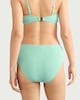 image 3 of F&F Crinkle Textured High Waisted Bikini Bottoms in Mint