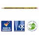 image 2 of Staedtler Stationery 10HB Noris Pencils with Eraser and Sharpener
