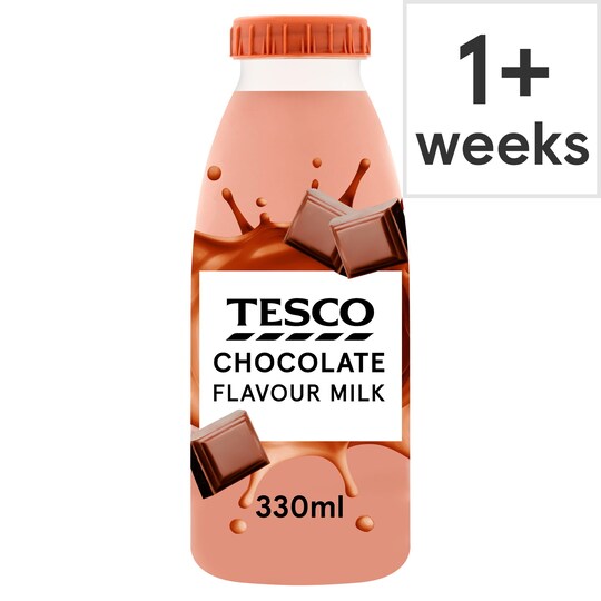 Tesco Chocolate Flavour Milk 330Ml Tesco Groceries