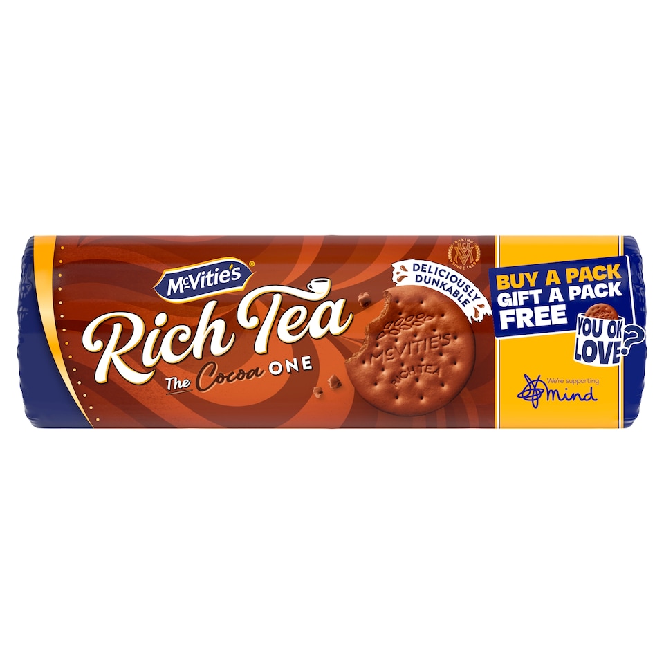 image 1 of McVitie's Rich Tea Cocoa Biscuits 300g