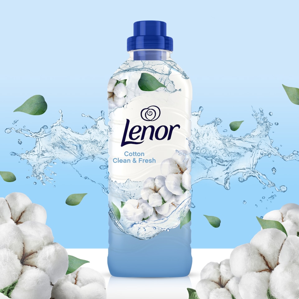 image 1 of Lenor Fabric Conditioner Cotton Clean & Fresh 55 Washes 1.815L