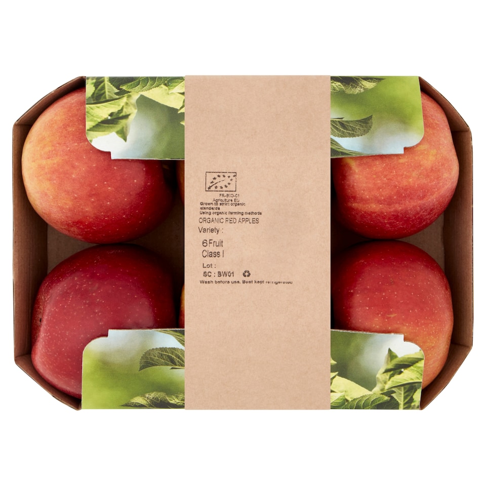 Blue Whale Organic Red Apples 6 Pack