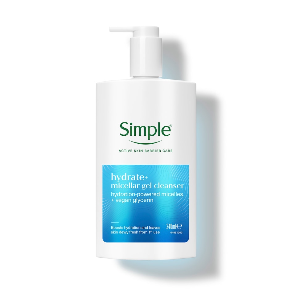 image 1 of Simple Hydrate+ Micellar Gel Cleanser 240ml