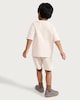image 3 of F&F Boys 2-Piece Cotton Rich Waffle Textured T-Shirt and Shorts Set in Stone