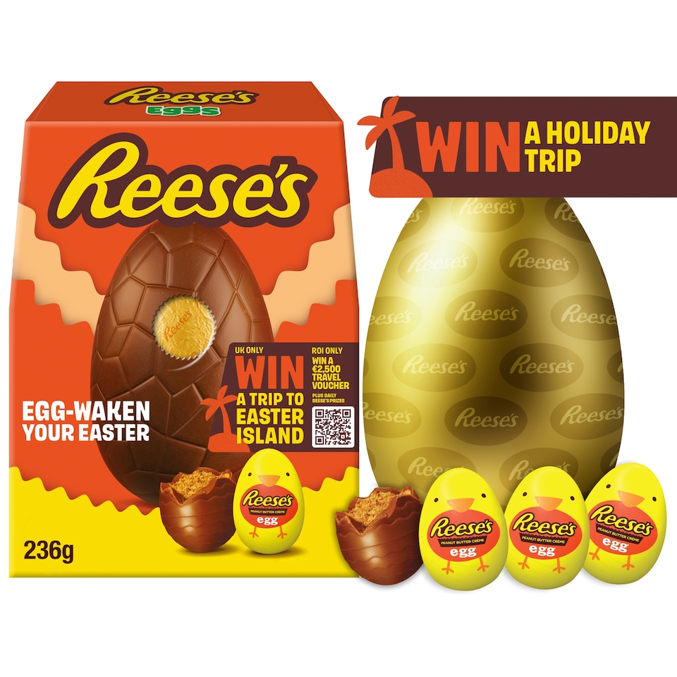 image 1 of Reese's Milk Chocolate and Peanut Butter Creme Eggs 236g