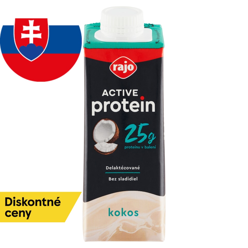 obrázok 1 z Rajo Active Protein Kokos 250 ml
