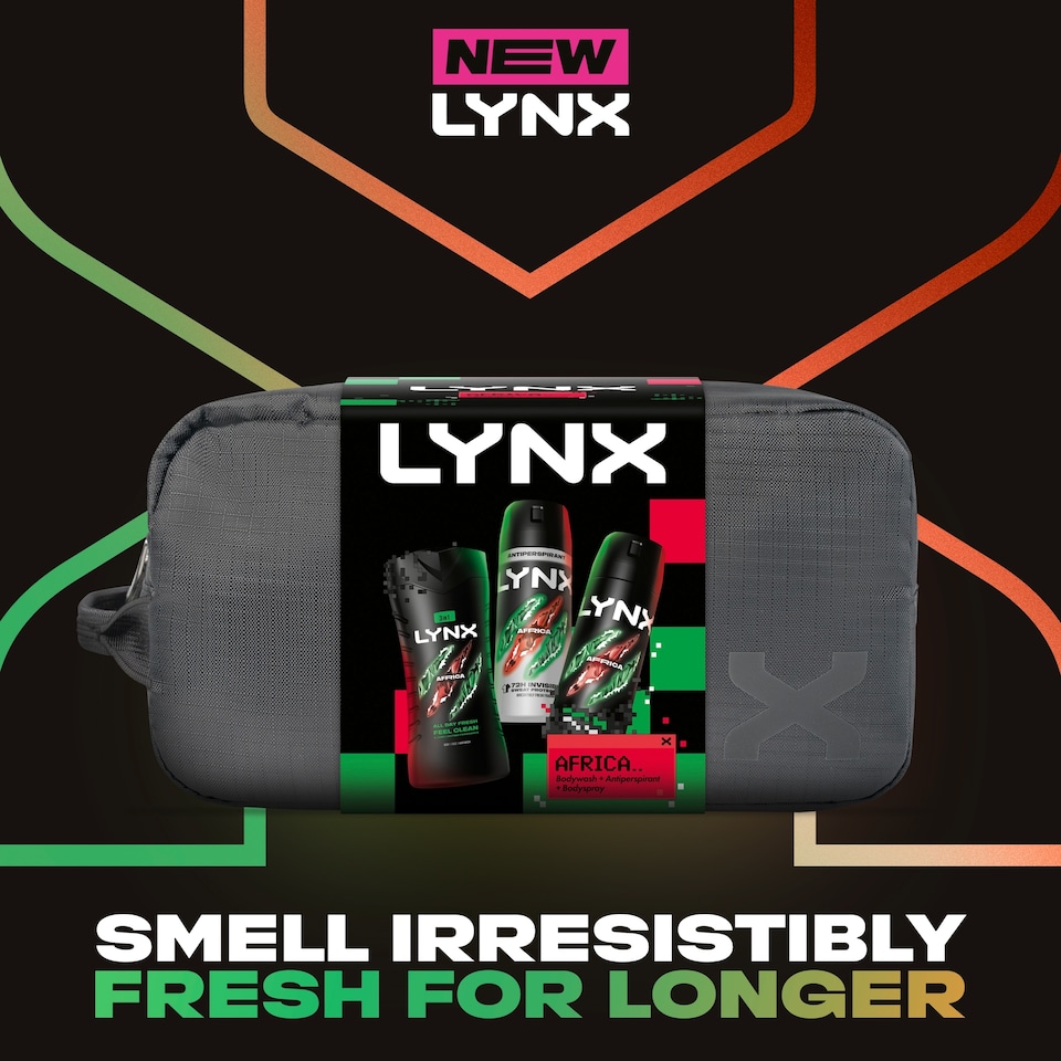 image 1 of Lynx Africa Washbag Gift Set 