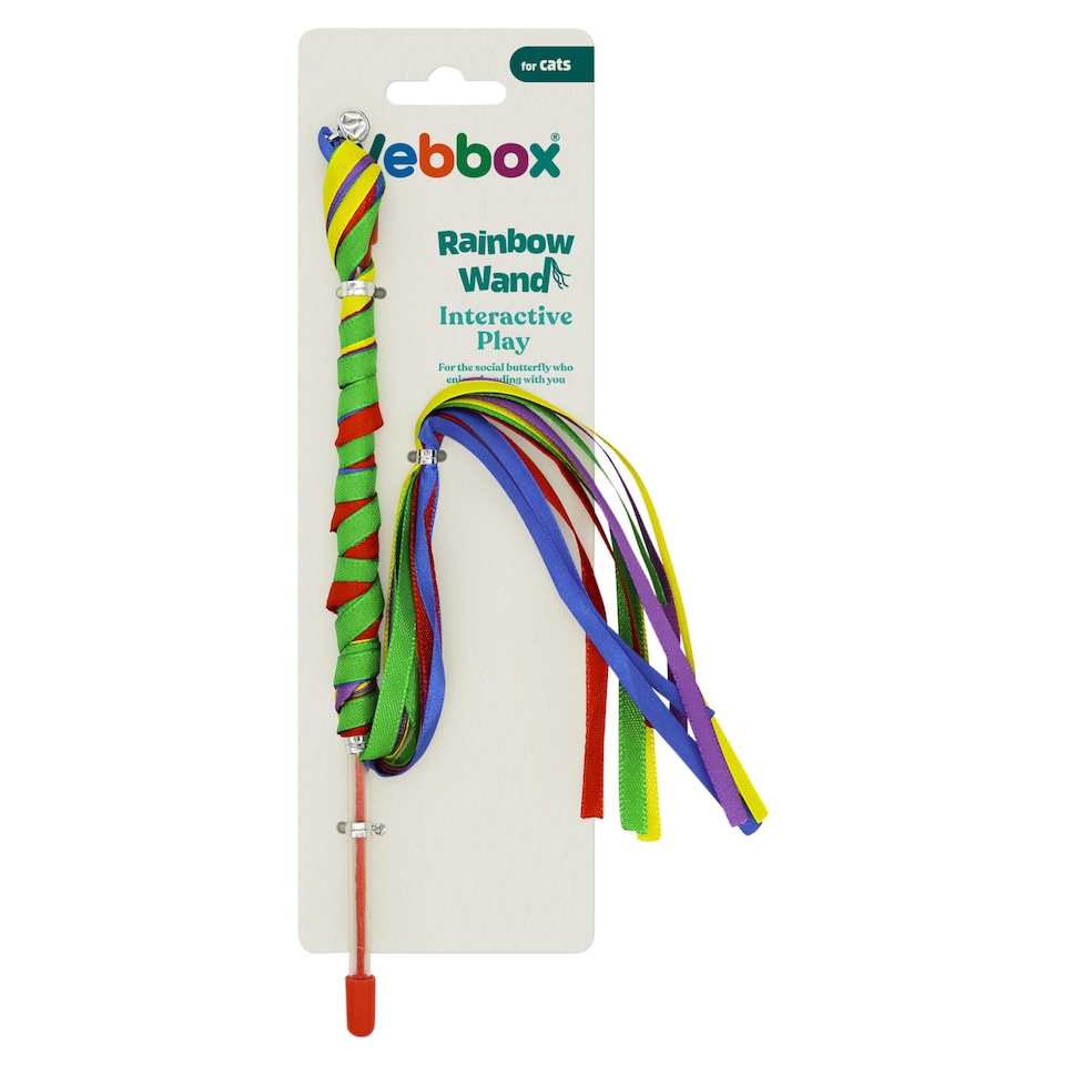 Webbox Rainbow Wand Interactive Play for cats