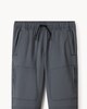 image 5 of F&F Active Boys TECHSPORT Cuffed Joggers in Grey